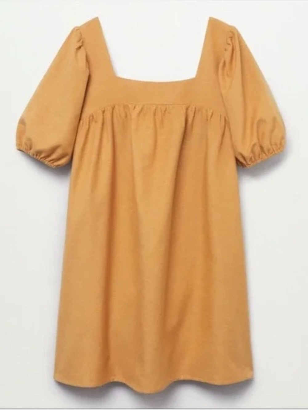 MNG Short Puff Sleeve Shift Dress